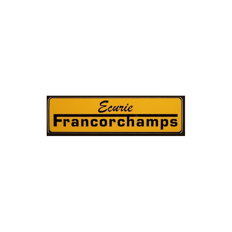 Autocollant ECURIE FRANCORCHAMPS Logo L100 h 30 mm