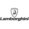 Autocollant LAMBORGHINI Logo 2 lignes noir  -L65 H 30