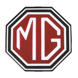 Autocollant MG Logo noir/rouge L 80 H 80mm