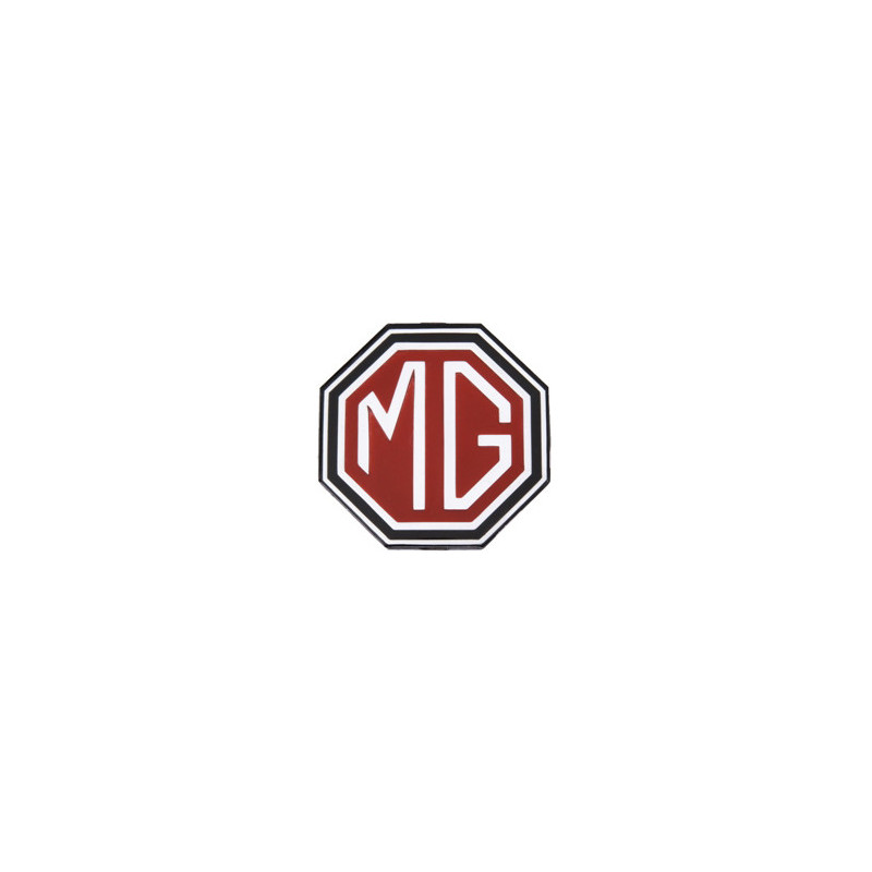 STICKER MG Logo noir/rouge L 80 H 80mm