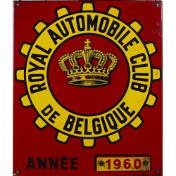 Autocollant RACB plaque L 155 h 180 mm