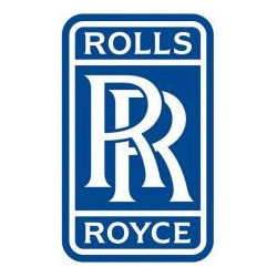 Autocollant ROLLS ROYCE Logo bleu L50 H 80 mm