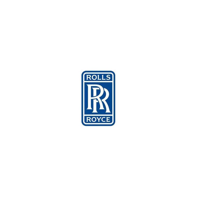 Autocollant ROLLS ROYCE Logo bleu L50 H 80 mm