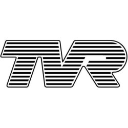 Autocollant TVR Logo noir L...