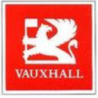 Autocollant VAUXHALL logo 1980 L 50 H 50 mm.