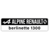 Autocollant Alpine Renault logo Alpine 1300 L 95 h 25 mm ou sur mesure