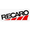 Autocollant RECARO Noir fleche rouge L 200 H 80 mm