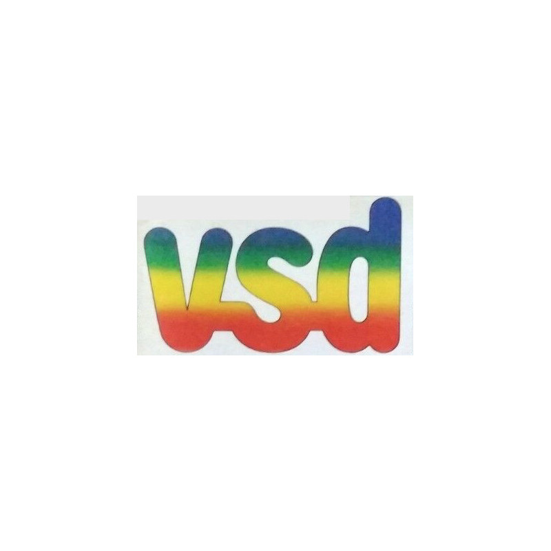 STICKER VSD logo quadri  L 100 H 60 mm