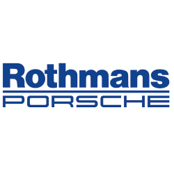 Autocollant ROTHMANS-PORSCHE Lettrage bleu sans fond L 800 h 210 mm