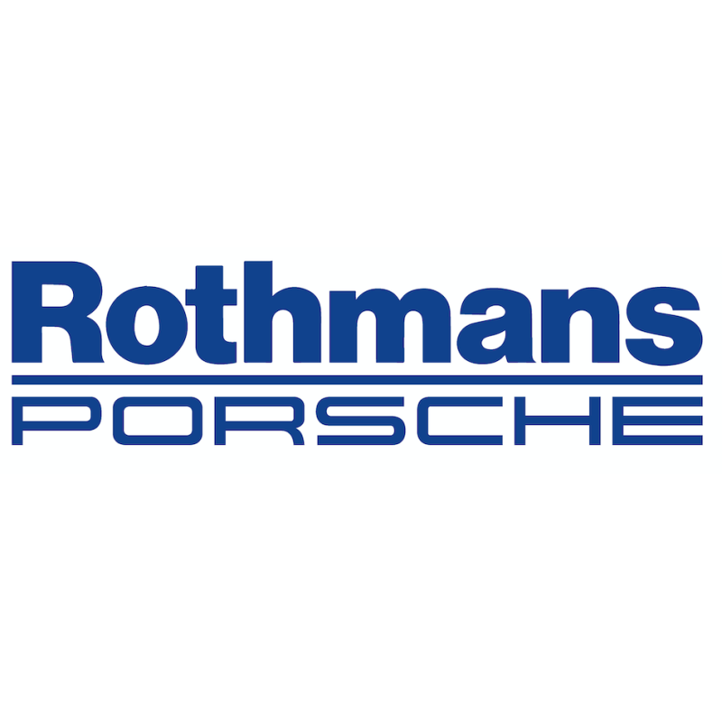 STICKER ROTHMANS-PORSCHE Lettrage bleu sans fond L 800 h 210 mm