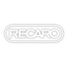 Autocollant RECARO logo BLANC détouré L200 h 60 mm