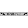 STICKER RENAULT SPORT pare soleil gris texte noir L1300 H 200 mm