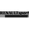 Autocollant RENAULT-SPORT lettrage noir sans fond L 250 H 50 mm