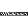 Autocollant HEIDEGGER Logo noir/blanc L 300 H 40 mm