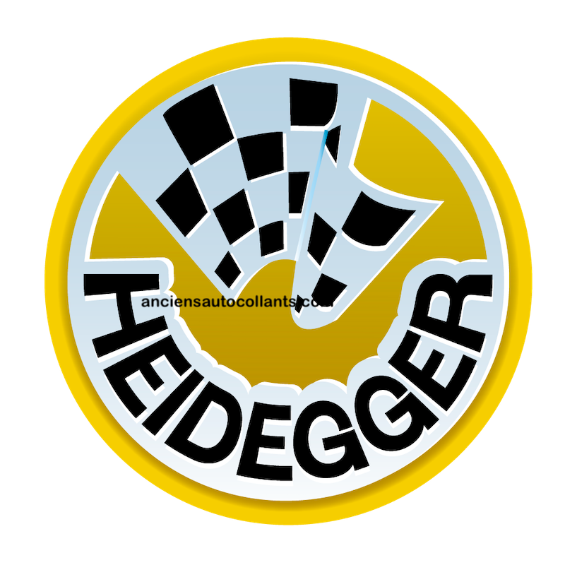 STICKER HEIDEGGER rond diam 50 mm