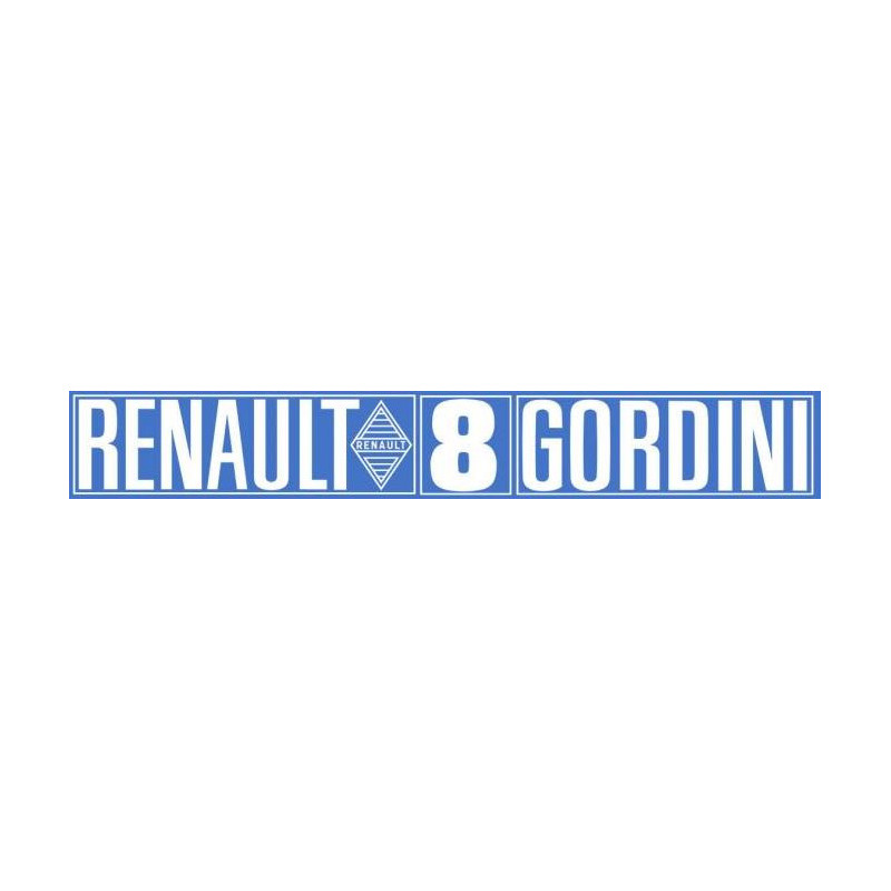 Autocollant-GORDINI Renault 8 Gordini L 280 H 40 mm