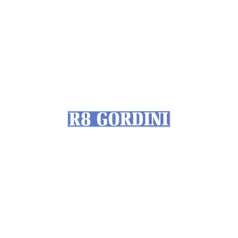 Autocollant GORDINI R8 cadre blanc L 210 H 30 mm