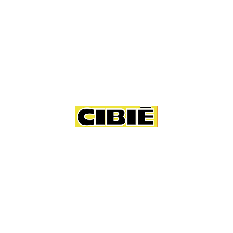 sticker CIBIE logo jaune L 100 H 25 mm