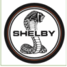 SHELBY logo diam 50 mm  large cercle noir