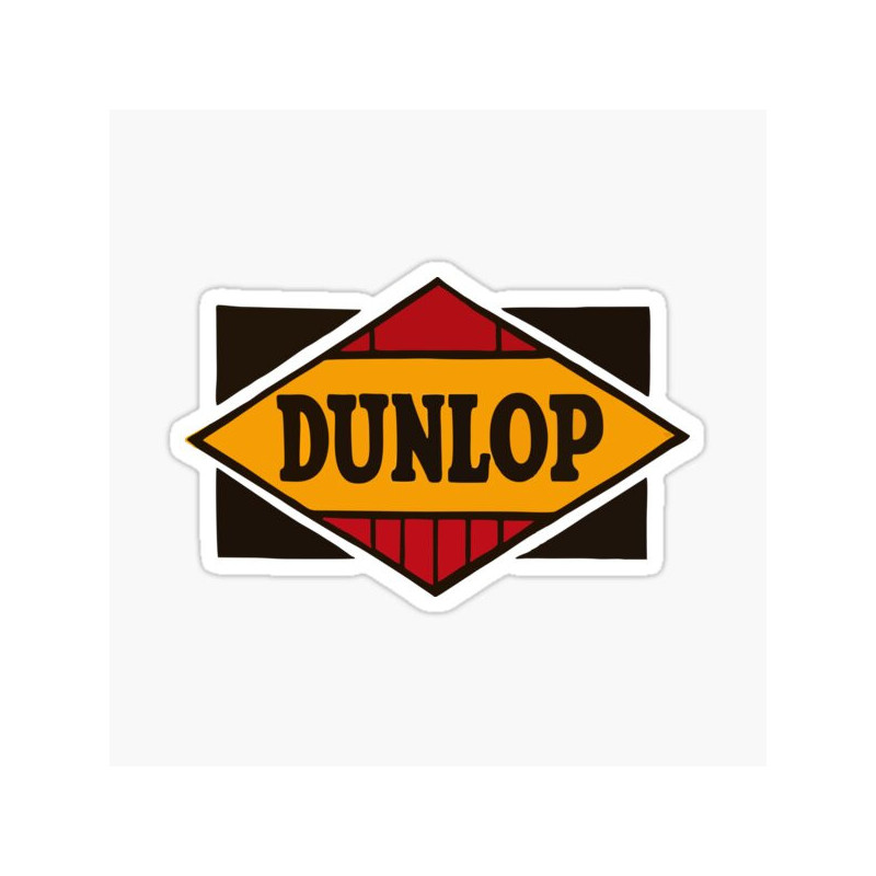 Autocollant Dunlop logo losange L 36 h 24 mm