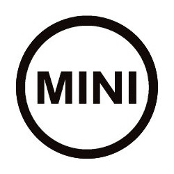 sticker MINI logo rond blanc diam 50 mm