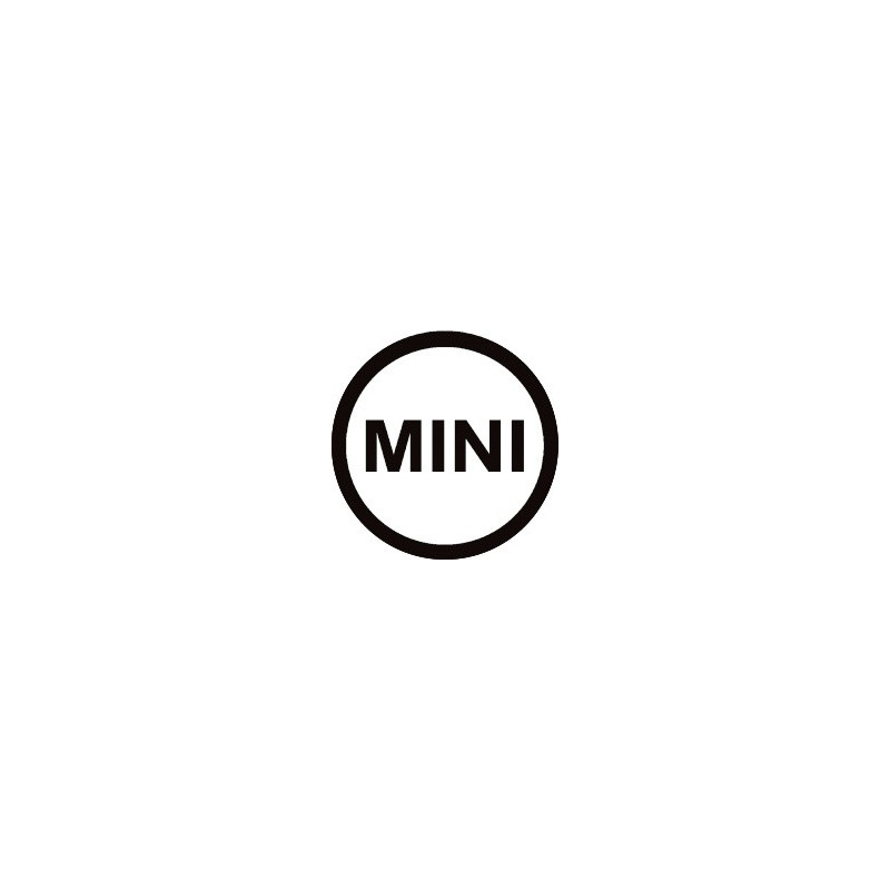 sticker MINI logo rond blanc diam 50 mm