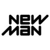 sticker NEW MAN logo noir 1969  L 200 H 90mm