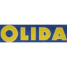 stiker Olida jambon jaune/bleu L 100 H27 mm