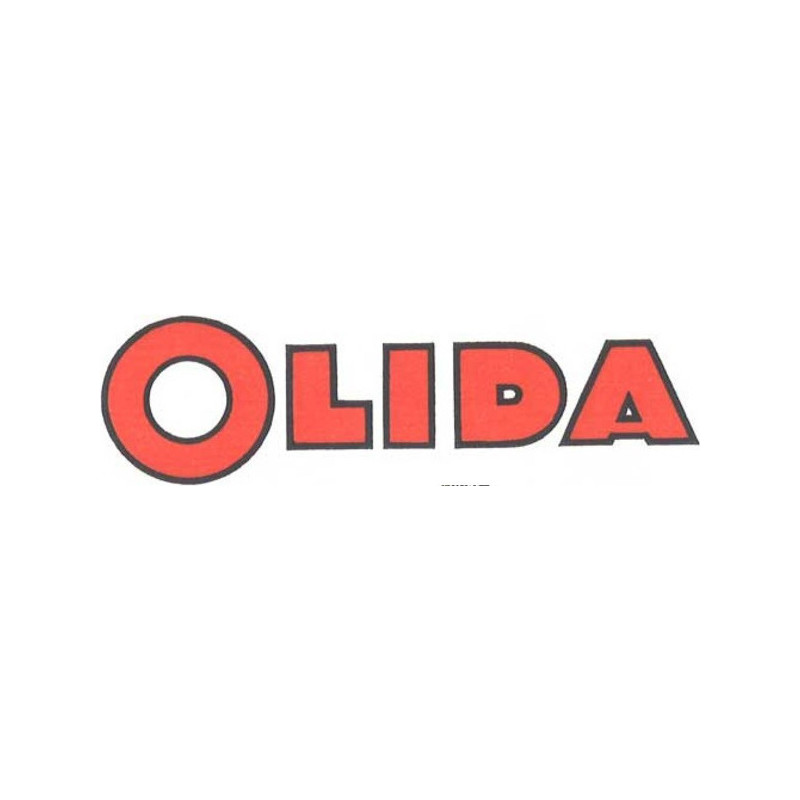 stiker Olida jambon rouge bords noirs L 150 H43 mm