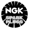 Sticker logo NGK spark noir diam 50mm