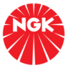 Autocollant logo NGK spark rouge diam 50mm