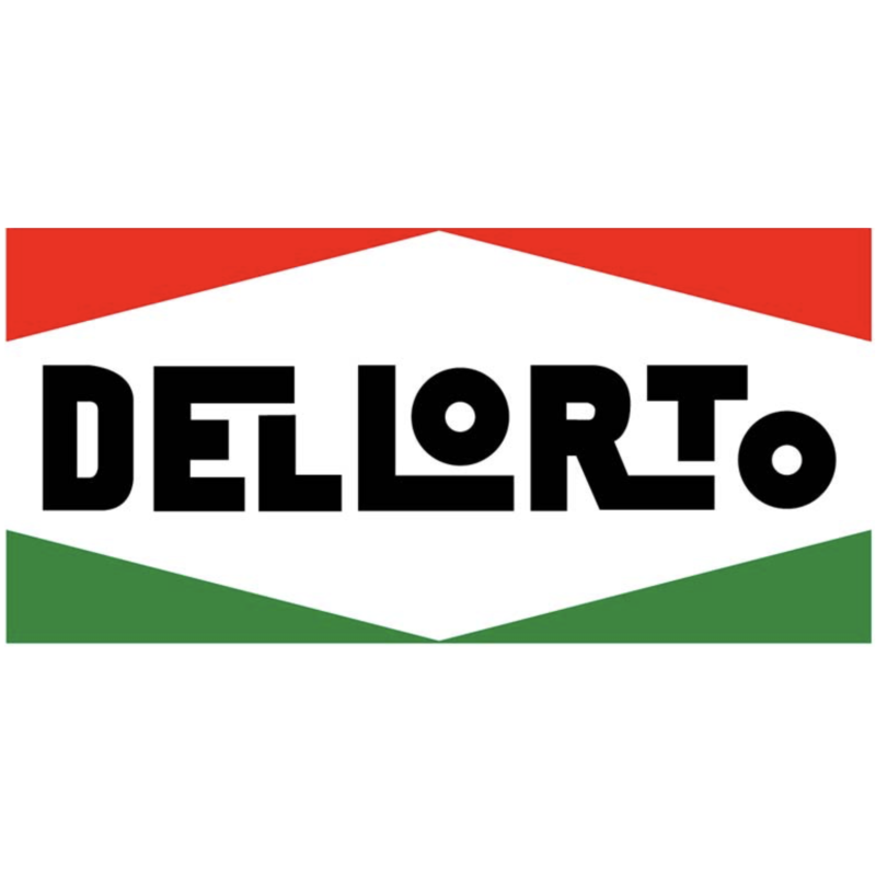 stiker DELLORTO drapeau L 135 H 70 mm