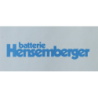 Autocollant autocollant HENSEMBERGER batterie bleu L 165 H 80 mm