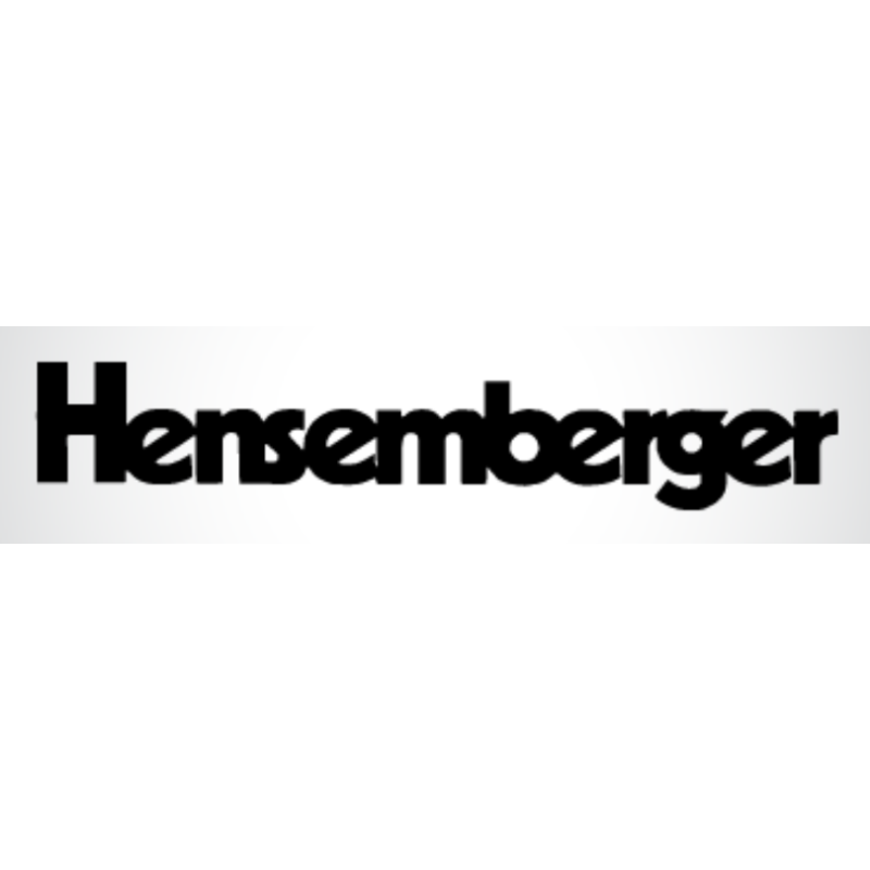 Sticker autocollant HENSEMBERGER lettrag noir L 140 H 35 mm