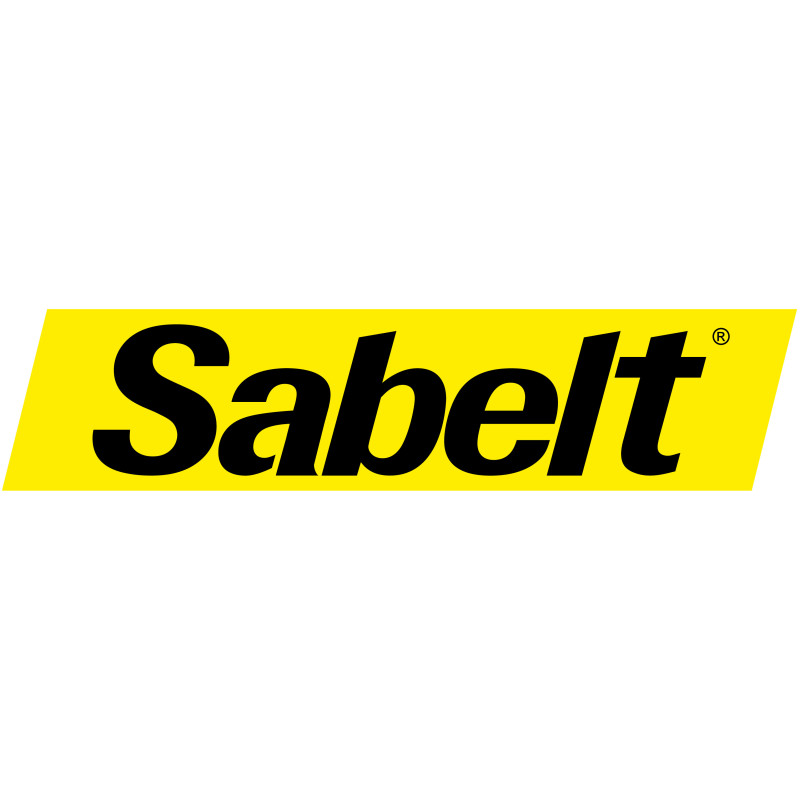 Autocollant logo Sabelt noir jaune L 240 H 55 mm