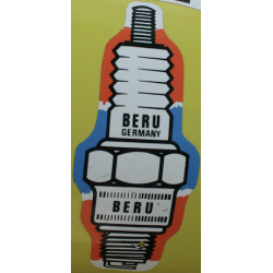 autocollant BERU logo bougie L40 H 85 mm