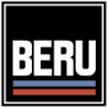 Sticker BERU logo carre noir L50 H 50 mm