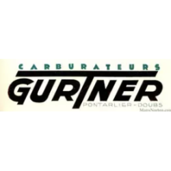 Sticker Logo GURTNER carburation noir L100 H30 mm