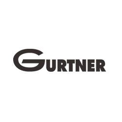 sticker GURTNER logo lettrage noir L220 H 50 mm