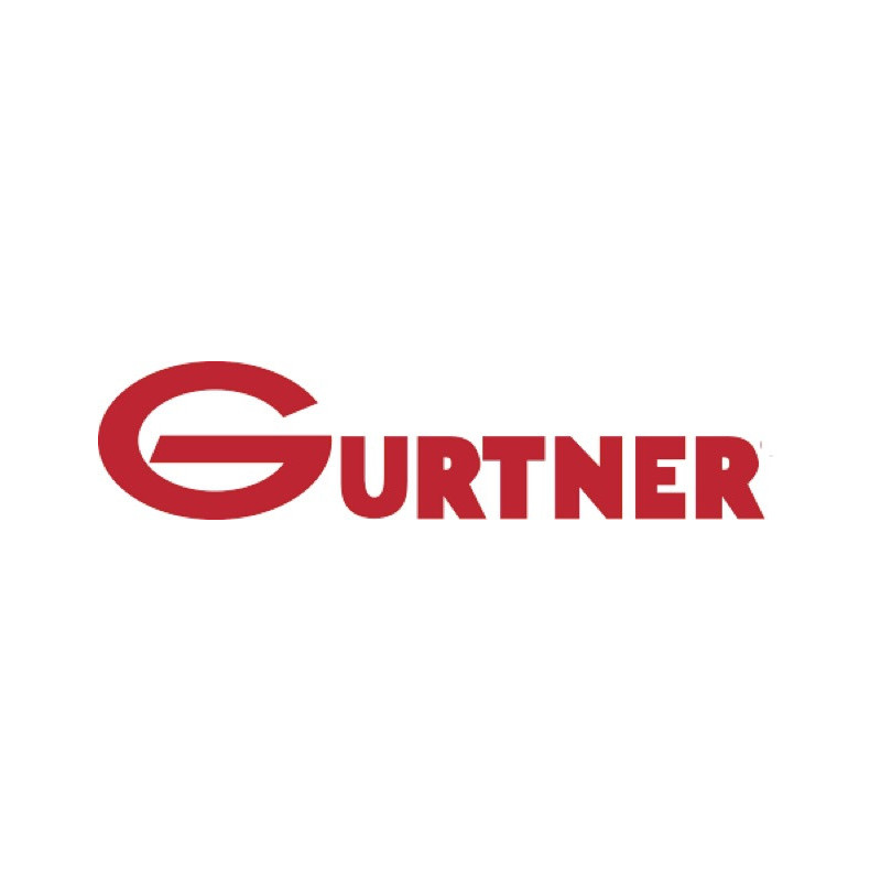 sticker GURTNER logo lettrage rouge L220 H 50 mm