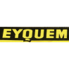 Autocollan EYQUEM logo jaune/noir L130 h30mm