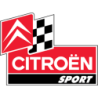 Autocollant CITROEN Sport damier Logo L 100 mm ht 75 mm