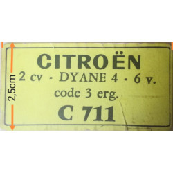 Autocollant CITROEN Diane4...