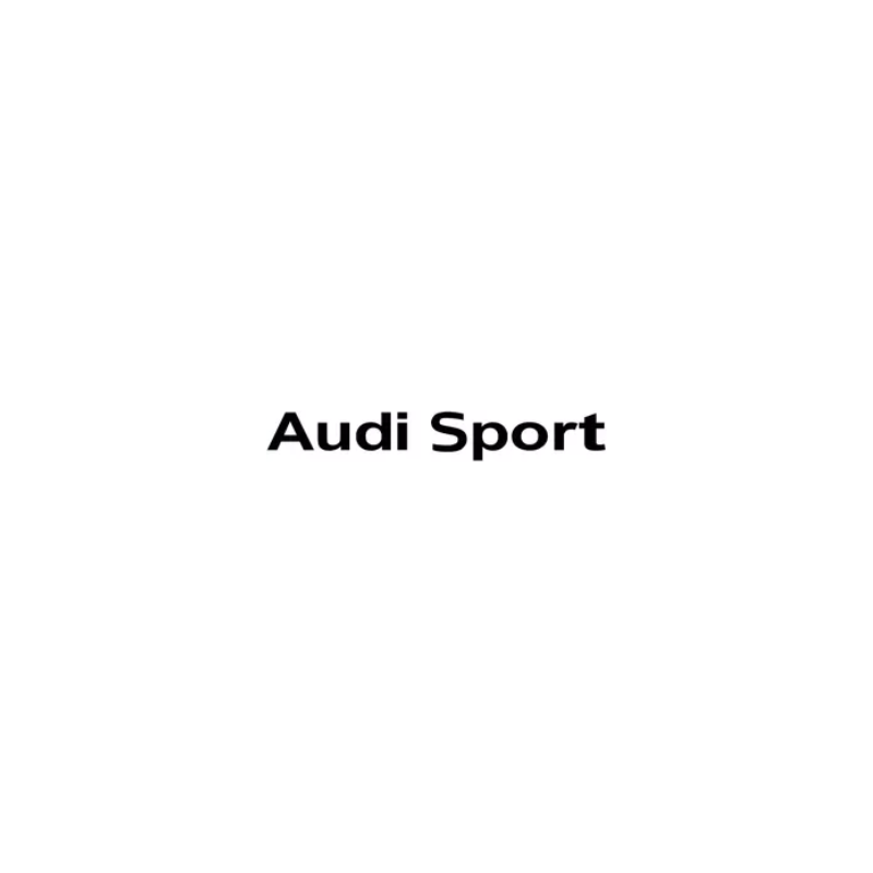 Autocollant AUDI SPORT lettrage noir L100 H 15 mm