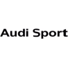 Autocollant AUDI SPORT lettrage noir L100 H 15 mm