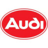 Autocollant AUDI logo ovale rouge L120 H80mm