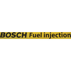 sticker BOSCH fuel injection lettrage noir L500 H50 mm