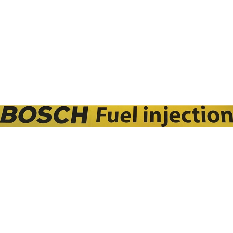 sticker BOSCH fuel injection lettrage noir L500 H50 mm