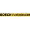 sticker BOSCH fuel injection lettrage noir L500 H50 mm