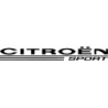 Autocollant CITROEN Sport logo horizontal noir L 300 H 40 mm